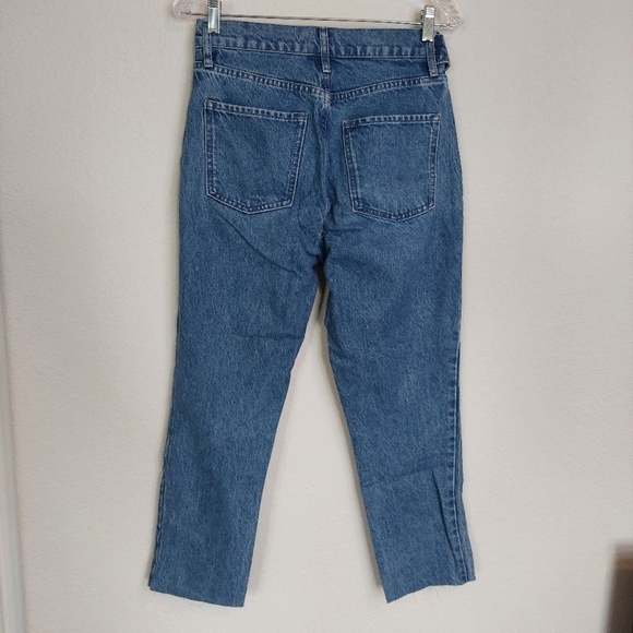 TRIARCHY Cropped Mid-rise Straight-leg Jeans Size 27 - Picture 7 of 13
